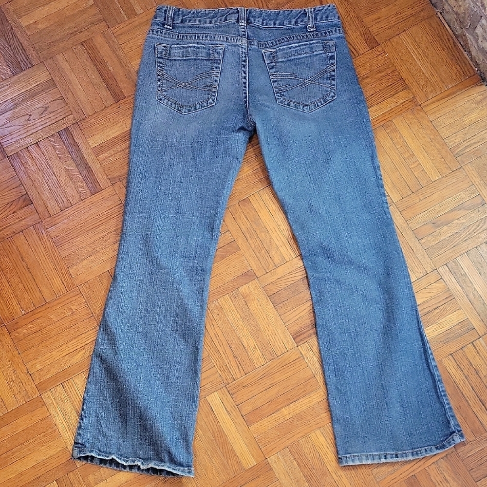 Aeropostale Hailey Skinny Flare Denim Low Rise Jeans Juniors Y2k Size 7/8 - Picture 8 of 15